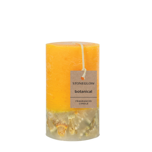 Elements - Energy - Bitter Orange & Coriander - Scented Botanical Pillar Candle (75 x 127mm)
