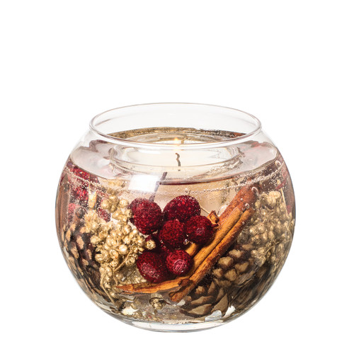 This beautiful fishbowl pays homage to a traditional Christmas with with its integrated festive botanicals suspended in gel.