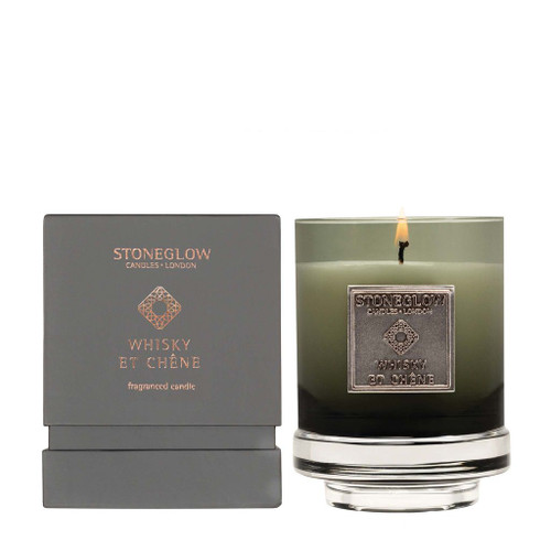 Metallique - Whisky et Chene - Scented Candle - Boxed Tumbler