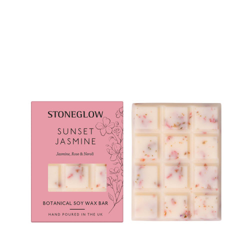 The Walled Garden - Sunset Jasmine - Jasmine | Rose | Neroli - Scented Botanical Soy Wax Melt Snap Bar - 76 grams