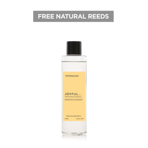 Affirmations - Joyful - Grapefruit & Mandarin - Scented Reed Diffuser Refill 210ml
