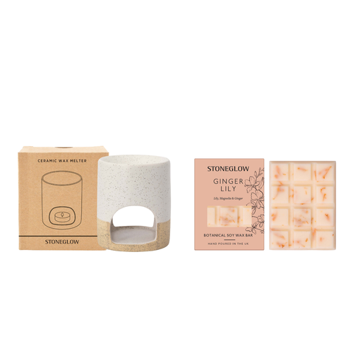 Ginger Lily Melt Bar & Ceramic Wax Melter Bundle