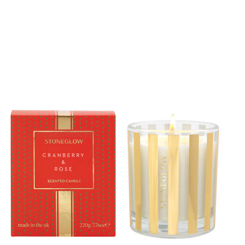 The Icon - Cranberry & Rose Scented Candle - Boxed Tumbler (90 x 80mm)