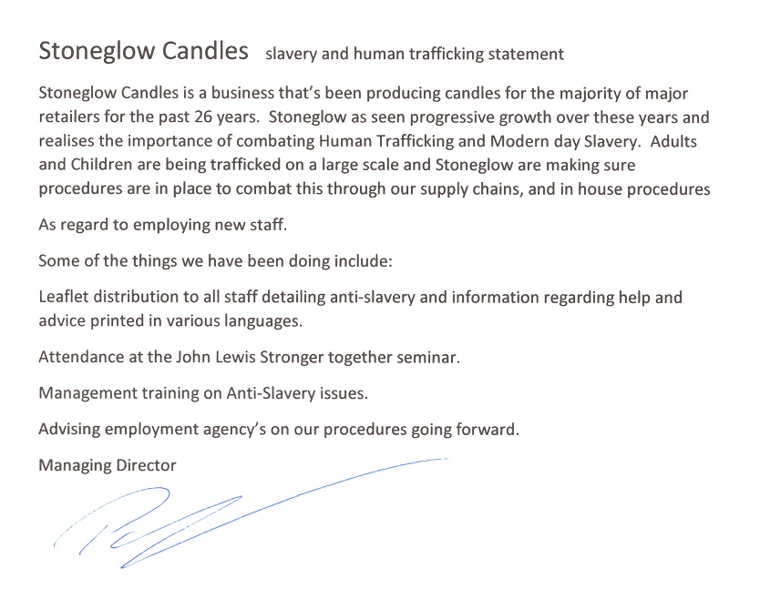 Slavery and Human Trafficking Statement