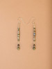 Sage Green Single Strand Earrings - Eco Beads