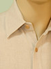 Men's Short Sleeve Button Down Shirt - Hemp / Flax 