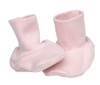 Pink Baby Booties - Certified 100% organic cotton 