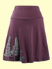 A-Line Skirt with Fern Appliqué - Organic Cotton