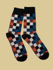 Men's Portland Plaid Crew Sock - Organic Cotton