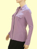 Relaxed Shirt w/Contrast Pockets - 100% Silk Crepe