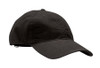 Black Unstructured Baseball Hat - Organic Cotton