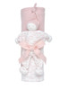 Pink Organic Cotton Hooded Blanket Gift Set