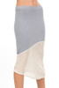 Dyna Two Toned Asymmetrical Skirt - Upcycled Jersey