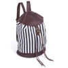 Indigo Stripes Valerie Backpack - Upcycled Materials