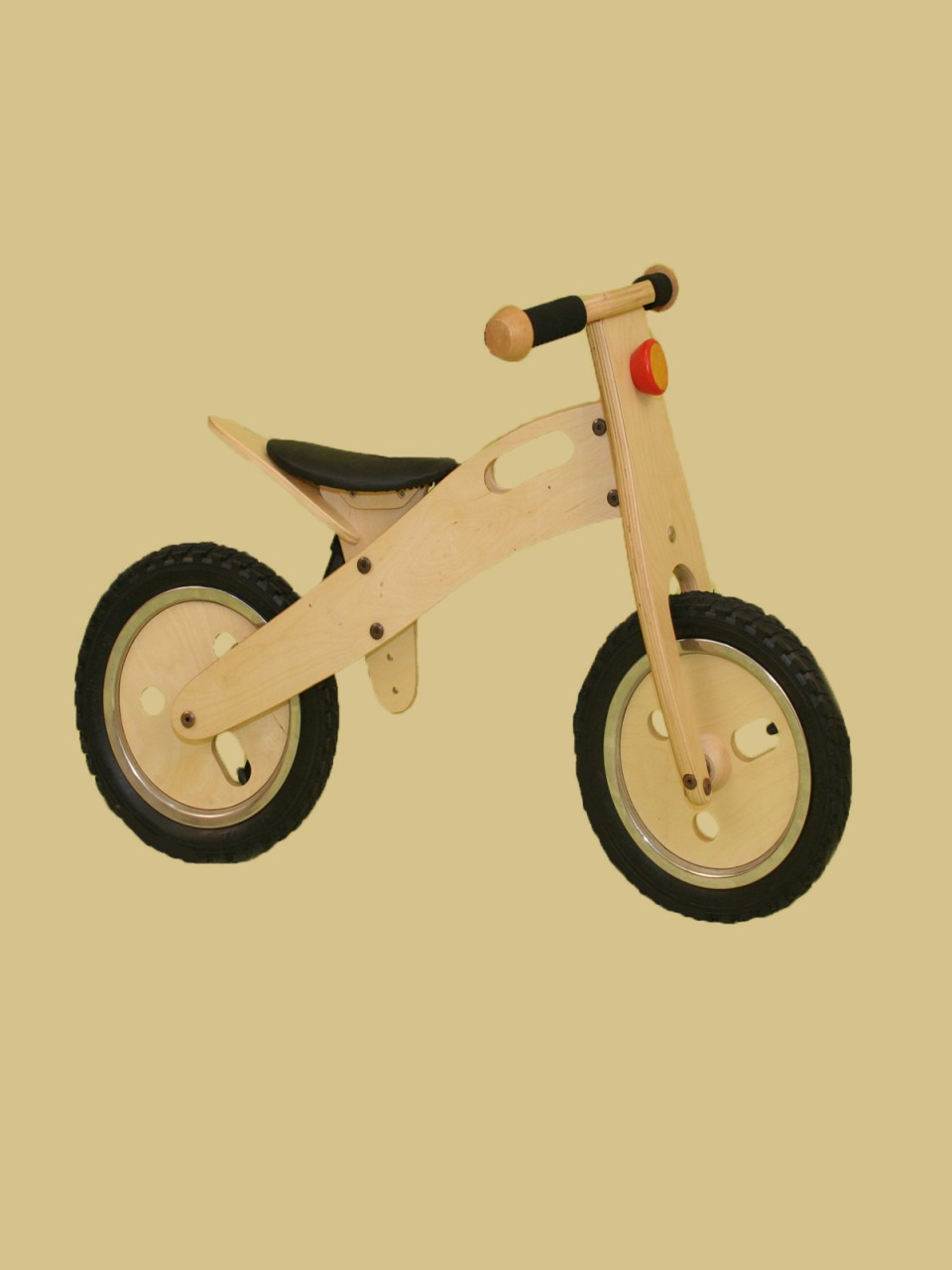 wooden training bike