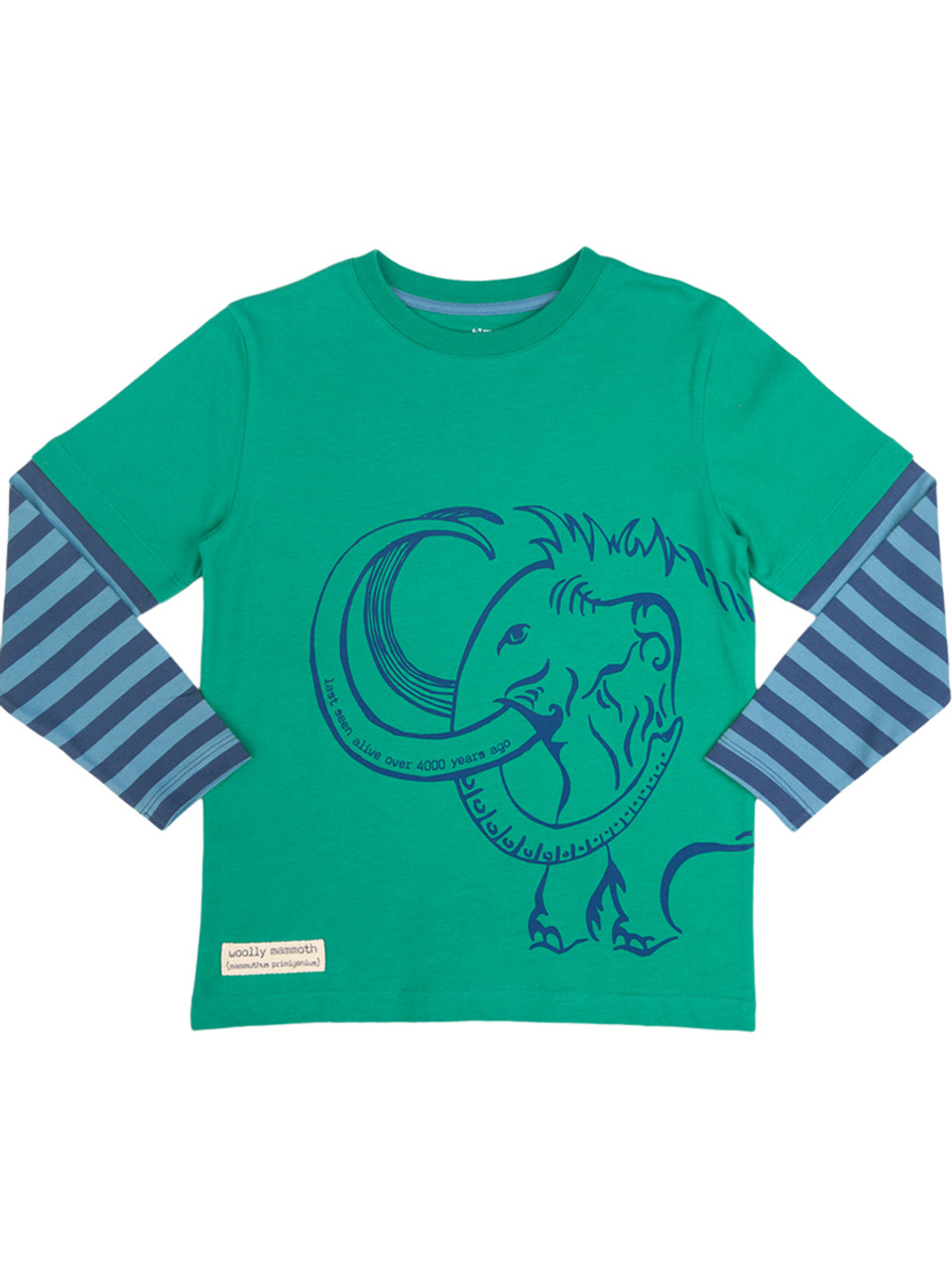 Woolly Mammoth Long Sleeve T-Shirt - Organic Cotton - Solne Eco ...