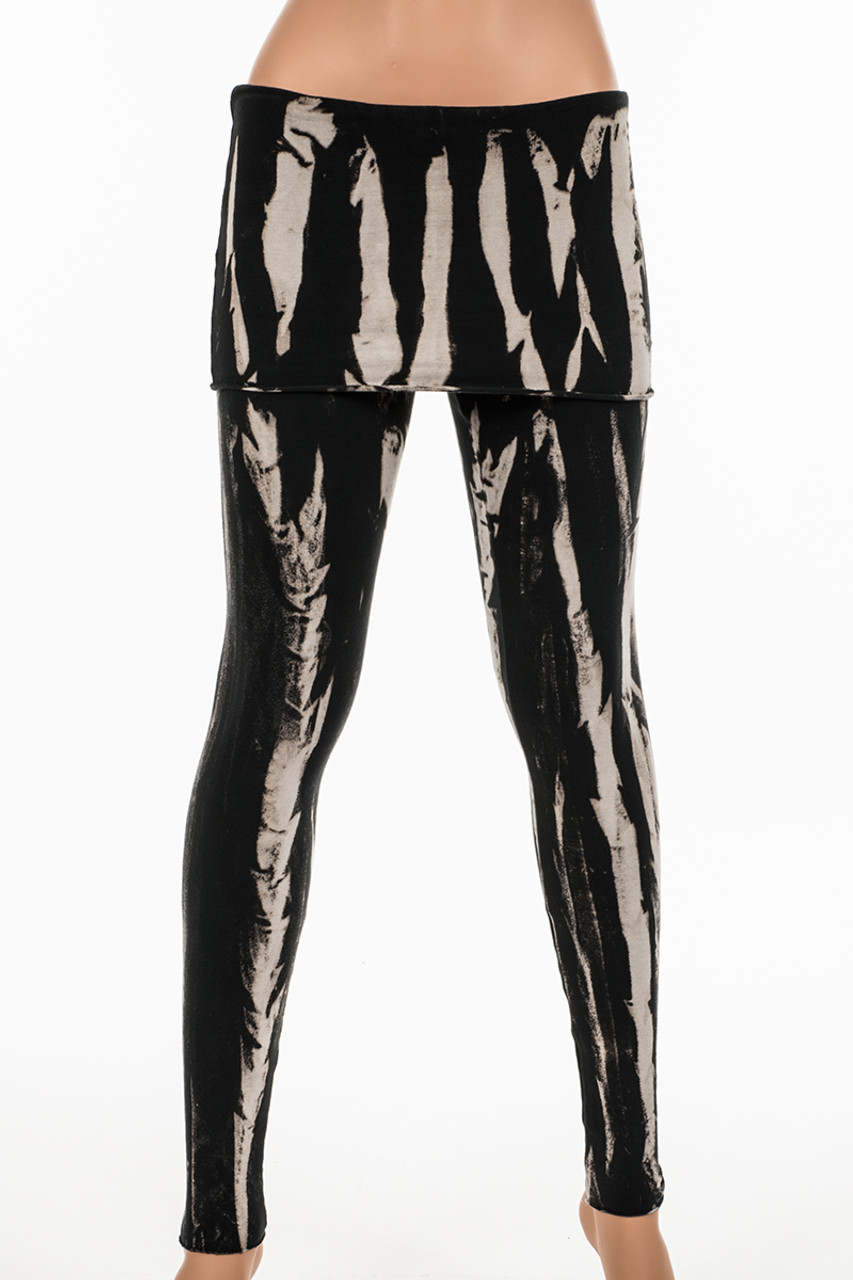 Potassium Wash French Terry Fold Over Leggings - Solne Eco Department Store
