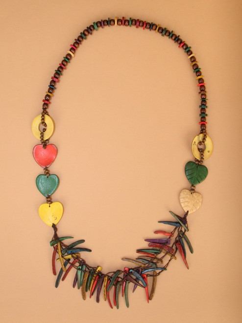  Hearts and Spikes Necklace & Earring Set 