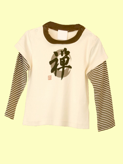 Baby Zen Letter Top - Organic Cotton 