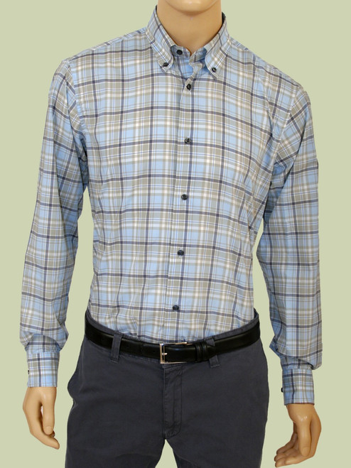 Plaid Long Sleeve Shirt - Organic Cotton