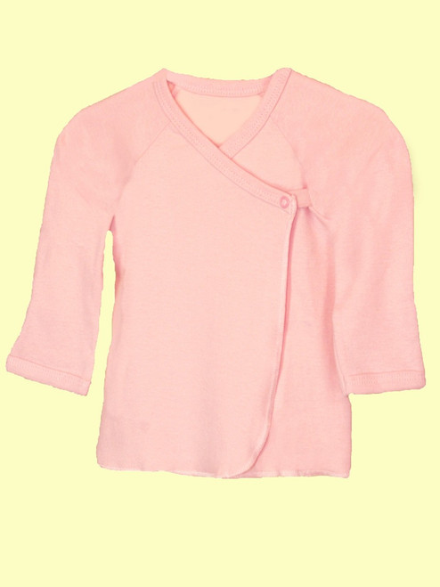 Baby Girl Long Sleeve Undershirt  -Organic Cotton