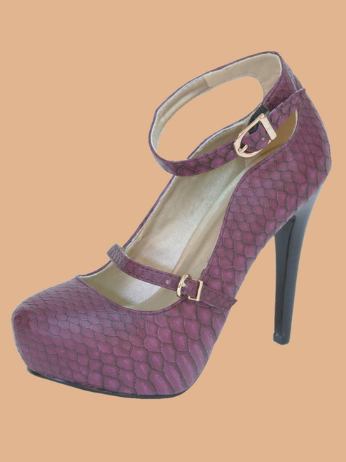 Gwendolyn Platform Pump - Vegan-Eco-friendly PU 