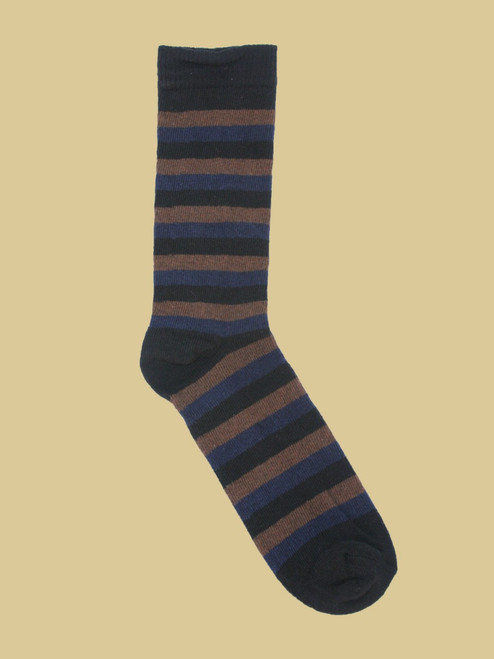 Apollo Striped - Paired Crew Socks - Recycled Fibers