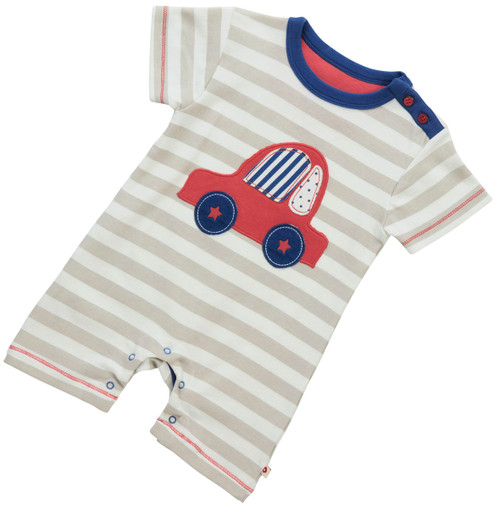 Beep Beep Romper.  Organic Cotton - Fair Trade