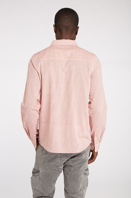 LS Small Stripe Double Pocket Woven Shirt - Organic Cotton - Solne Eco ...