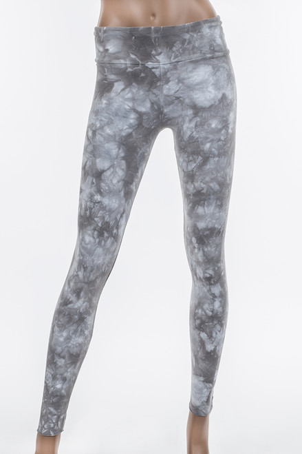 Potassium Wash French Terry Fold Over Leggings - Solne Eco