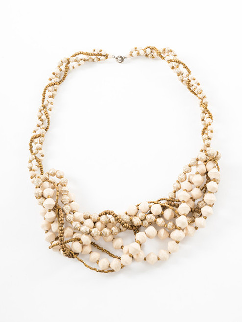 Woven Royale Necklace - Eco Beads