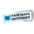 Fair Maps Defender (7.5" x 3" Vinyl Sticker -- Pack of Two!)