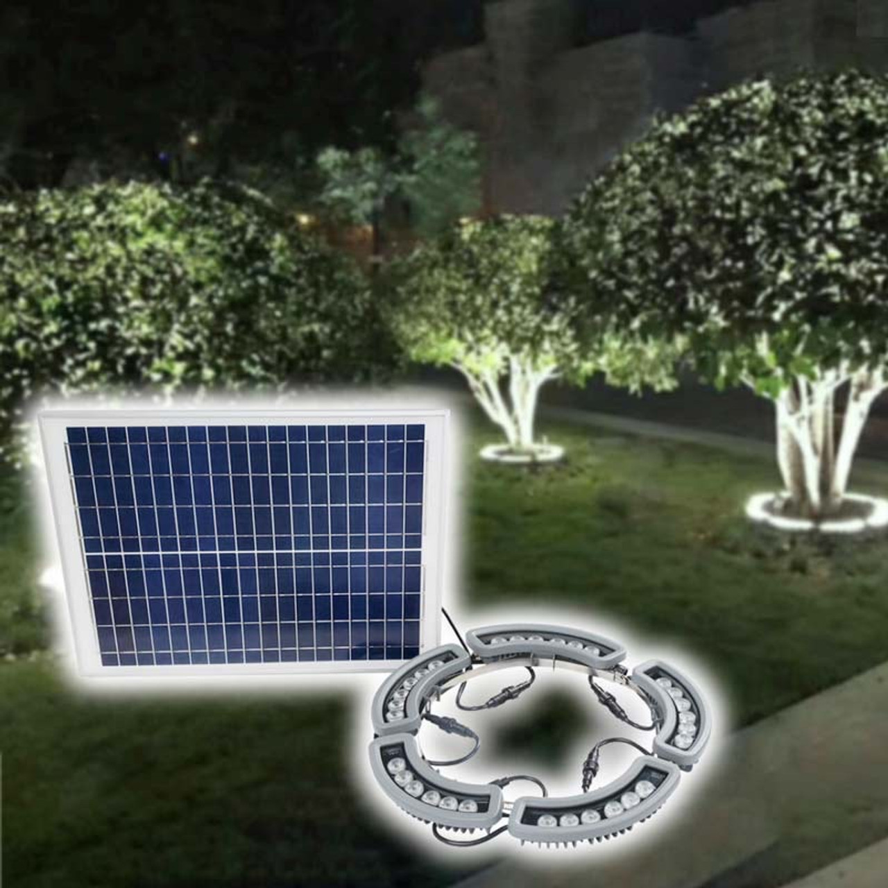 solar powered led tree