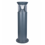 LED Solar Powered High Tech Bollard Fixture, Comparable to 30 Watt Halogen, 5 Year Warranty.

Decorative high tech LED solar powered bollard fixture is ideal for residential and commercial pathway applications. The solar bollard fixture will duplicate a 30 Watt Halogen output drawing only 1.8 watts. With full illuminating all night the LED solar bollard provides safety and security to pathway, park, waterway, courtyard, road, area, gate, patio, yard, deck, campus, fence and school lighting.

Easy fast installation requiring no wiring, cabling or trenching. Integrated solar panel for a single component install. LED solar powered bollard offers minimal ongoing costs with no electrical bills or bulbs to change. Solar offers advantage of not susceptible to power outages. 

Environmentally friendly providing visibly green statement without recurring carbon emissions. Long term trouble free performance. Product uses grade A 9V/3.5W mono-crystalline solar cell to gain maximum solar energy. High efficiency solar panel can ensure fast charging. High quality deep cycle 6.4V.4.5AH LiFeP04 lithium battery with over 2,000 lifecycles inside. Die cast 6063 aluminum light case construction and polycarbonate spray painting process for anti-corrosion and antioxidant.

When fully charged the bollard has 23 working hours. Product features an automatic wake up function light control. We back our quality with an industry leading 5 year warranty. 

SKU GS-SBL-1018, Reference 1018, Brand LSS, 200 Lumens, 5000 Kelvin, Height 30 Inches, Diameter 8.3 Inches, Weight 10 Lbs., Epistar high output SMD, IP65 Rating, 120 Degree Beam Angle, 50,000 Hours Estimated Life.