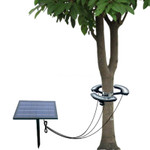 LED Solar Powered Tree Light, 16 Watts, 1,980 Lumens, 18 Super Bright 1 Watt Pury LED's, 5 Year Warranty.

Our high end, high quality attractive LED solar tree lights will impress and enhance the appearance of your trees. Easy installation requiring no wiring, cabling or trenching. No need for electrician or electrical contractor. Completely off the grid per sun powered charging. Our LED solar tree lights are manufactured specifically for illuminating trees. These are very high quality with an industry leading 5 year warranty.

These lights are great for illuminating trees for hotels, casinos, parks, schools, residential, commercial properties, playgrounds, and especially those areas where trees to be illuminated are without line voltage access. Fixture automatically turns light on at dusk and turns light off at dawn. Working time of up to 12 hours on a full charge.

Fixture features a 3.7V 1500mAh lithium rechargeable battery. The solar panel is a very strong six volt sixteen watt that efficiently converts the suns power to electricity. Adjustable angle for flexibility for specific installation requirements. Fixture is constructed of aluminum and stainless steel. Features a glass panel and a sixteen foot connecting cable. High IP65 rating to assure resistance to most weather conditions.