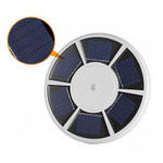 LED Solar Powered Flag Pole Down Light, 200 Lumens, 26 High Output 2835 SMD LED's, IP65, 5 Year Warranty.

This is our best value solar flag pole light. The fixture is a very high end, high powered LED solar powered flag pole down light. The installation allows you to display your flag with pride and proper illumination. Very high 900 Lumen output. Using 26 ultra bright 2835 SMD LED's. This light is at the much higher end of illumination compared to others. By installing the LED solar flag pole light no need to constantly raise flag in the morning and lowering flag at night.

Light sensor is completely automatic which means no switches to forget to flip. The light turns on at night and turns off at daylight. Fast and easy no hassle installation. Simply lower your pole and fit solar fixture under the truck that rest at the top of the pole. Must be sure light is in the "on" mode with the on/off button before installing. No tools required. No electrician or electrical contractor required.

The fixture features a compact all-in-one design. The 5.5V 1.8 watt solar panel is built into the fixture which converts more solar energy into electricity to be stored. The high efficiency solar panels for this light offer a maximized area utilization ratio and the conversion efficiency exceeds all the similar products on the market. Solar flag pole down light has built in 3x1.2V 2000mAh Ni MH rechargeable batteries.

Working time up to 10 hours on a full charge. High IP65 rating for high resistance to most weather conditions, such as wind, rain and dust. Constructed of impact resistant ABS for long life trouble free operation. We back our quality with an industry leading 5 year warranty. Please note, there is no ball, no bolt, no ornament, no flag, or flag pole is included in the package.