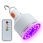 5 Watt UVC Germicidal Lamp, 3.5V Rechargeable Battery, IR Remote, 3 Gear Timing Control, Includes USB Cable.
Five watt high intensity UVC ultraviolet bacteriostasis bulb is a safe, no ozone, very portable, disinfection solution. 3.5V intensity rechargeable battery. Includes IR remote control, switching and timing. Bulb offers 3 gears timing control.

Swiping back and forth five times for fast disinfection. The bulb eliminates peculiar smells in narrow and confined spaces. Widely used for high level disinfection of living room, bedroom, bathroom, kitchen, clothing, toys, shoes, cabinets, wardrobe, storage boxes, back packs, car, pet bedding, and any other smaller space areas. A charge for one hour will last for two hours. This is a great effective germicidal lamp. Include a USB cable.  

It is important to note that the device will emit very strong UVC light. The UVC light can harm your health, so the area must be vacated when the light is in operation. Pets should not be in the area being treated. When the germicidal lamp is turned on, leave the area unoccupied and keep the environment free of animals and plants. Never look directly at the germicidal light source. We back our quality with a 1 year warranty.