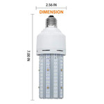 30 Watt UVC Corn Bulb, 250nm, E26 Base, High Quality LED UV Chips, Wireless Smart Remote, Includes Wired Lamp Holder, 5 Year Warranty.

LED UVC 30 watt corn bulb is a super clean function option. Bulb uses professional UV LED beads to give the lamp a stronger cleaning ability. This UVC light can illuminate 30 times the power ability compared to sunshine. UVC bulb effectively disinfects larger scale indoor areas.

The UV bulb is free of Ozone and can be worked in any area that you want to clean. 360 degree no dead corner. Very safe to use without any bad impact or smell to provide a cleaner, healthier and safer living environment.

Bulb offers ease of use. Adopted with the most common E26 medium base socket. Just screw-in this bulb, turn on the power, then press the start button. With the included bulb pre-wired lamp holder, the bulb can be moved and installed easily in different rooms and areas. Very portable application

The light has an effective light irradiate area of more than 300 to 500 square feet. Widely used for home, living room, bedroom, kitchen, bathroom, office, factory, supermarket, workshop, school, hospital, hotel, casino, restaurant and any other larger indoor area that needs cleaning. Product ships with easy to use wireless smart remote control which can also set timing. Wired lamp holder is also included.

UVC warning: Never let your eyes and skin be exposed to the UVC light. Do not touch the light emitting part of the bulb with your hands or other objects to avoid damage to the LED's caused by static electricity. Individuals must vacate the irradiation area (includes pets and plants). When you prepare to enter the room, light must be turned off. We back our quality with a very strong five year warranty.