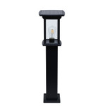 LED Solar Powered High Tech Bollard Fixture, 330 Lumens, Comparable to 50 Watt Halogen, 5 Year Warranty.

Decorative high tech LED solar powered bollard fixture is ideal for residential and commercial pathway applications. The solar bollard fixture will duplicate a 50 Watt Halogen output drawing only 4.5 watts. With full illuminating all night the LED solar bollard provides safety and security to pathway, park, waterway, courtyard, road, area, gate, patio, yard, deck, campus, fence and school lighting. Easy fast installation requiring no wiring, cabling or trenching. Integrated grade A mono-crystalline solar panel for fast charging and a single component install.

LED solar powered bollard offers minimal ongoing costs with no electrical bills or bulbs to change. Solar offers advantage of not susceptible to power outages. Environmentally friendly providing visibly green statement without recurring carbon emissions. Long term trouble free performance. Product uses grade A 9V/4.5W mono-crystalline solar cell to gain maximum solar energy. High efficiency solar panel can ensure fast charging. High quality deep cycle 6.4V.6AH LiFePO4 lithium battery with over 2,000 lifecycles inside. Die cast 6063 aluminum light case construction and polycarbonate spray painting process for anti-corrosion and antioxidant.

At fully charged the bollard has 23 working hours. Product features an automatic wake up function light control. We back our quality with an industry leading 5 year warranty.

SKU GS-SBL-1098, Reference 1098, Brand LSS, 330 Lumens, 4000 Kelvin, Height 31.6 Inches, Diameter 8.5 Inches, Weight 9.5 Lbs., Epistar high output SMD, IP65 Rating, 120 Degree Beam Angle, 50,000 Hours Estimated Life.