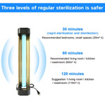 UV Lamp, 55 Watt, Air Fan, Wireless Remote, 3 Timer Settings, Multifunctional Wall Mounted, Air Circulation
