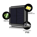 LED Solar Powered Waterproof Outdoor Decorative Pathway, Ground Light, Warm White, IP68, Auto On/Off