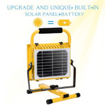LED Solar Powered 100 Watt Portable Outdoor Work Light, Flood Light, 9000 Lumen, 3 Modes


Our LED solar powered portable flood light has a 9,000 lumen output and is a great solution for on the go outdoor lighting. All in one construction. Perfect for illuminating camping, fishing, emergency, roadside, construction, court yard, stadium, auto, workshop, garage, attic, and unlimited indoor use. Features a multiple angle adjustable bracket. Die cast aluminum case construction. Tempered glass 3 to 4 times harder. 4 hour working time. 5V 6 watt poly-crystalline solar panel. 3.2V 1200mah battery.
Sponge handle for comfort. 4 hours to accomplish a full charge. USB charging port. Wall charger and cigarette lighter car charger included.

3 lighting modes. 100 percent bright white lighting. 60 percent bright white lighting. Blue and red light alternately flashing mode.
Flood light comes with a stand. Flood light can be rested on ground or hung by the handle. High IP65 rating for trouble free outdoor all weather conditions. We Back our quality with a very strong 5 year warranty.

Product Technical Data:
SKU: GS-SPFL-100-1140
Ref: 1140
Brand: Global
Wattage: 100 Watts
Lumen: 9,000
Kelvin: 5000K
Volts: 5 Volts DC
Weight:   5.4Lbs.
Width: 10.75 Inches
Height: 11.75 Inches
Depth: 2.75 Inches
Light Source: LED
LED Type: 120Pcs High Output SMD
IP: 65
CRI: 80
Beam Angle: 120 Degrees
Life Time: 50,000 Hours
Warranty: 5 Years
Body Color: Yellow
Wall Plug: Yes