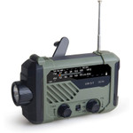 LED Solar Emergency Radio, NOAA Weather 5 Way Powered Solar Crank Radio Reciever with Siren, Flashlight, Reading Lamp, USB Phone Charger