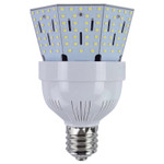 150 Watt LED HID Replacement, Using Only 40 Watts.
Reverse Pyramid Shape, For Post Top.

40 watt 6,000 lumen commercial LED corn bulb is the perfect retrofit for 150 watt metal halide and high pressure sodium lamps. A great bulb for outdoor pole lighting, post top, and acorn fixtures. Reverse pyramid shape to get more light down to the ground in those tight fixtures.

Option of 4000, 5000, 5700 kelvin and utilizing a 360 degree beam angle, makes this a ideal corn bulb choice for lighting commercial and industrial spaces. Many of our clients use this retrofit replacement for post top, warehouses, storage rooms, factories, supermarkets and shopping malls.

The bulb produces super high lumen's and high power while being very energy efficient. Namely, eight times as efficient as incandescent bulbs, five times efficient as metal halide and high pressure sodium lamps, and twice as efficient as compact fluorescent bulbs. The bulb is equipped with an internal driver and cooling fan. ETL Listed for safety. Industry leading 10 year warranty to assure you of quality and long life.

NOTE: When retrofitting LED to HID fixture, the ballast must be by-passed when present and proprietary power supply installed. Eliminating the ballast saves additional costs related to maintenance, energy consumption and performance. Additionally, by-passing the ballast will insure no RFI interference or audible buzz is generated. 