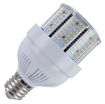 100 Watt HID Retrofit LED Stubby Corn Bulb, Using Only 30 Watts.
4,500 Lumens, DLC Listed, 10 Year Warranty.

Stubby series is great for fixtures with limited clearance. Only 6.5 inches long. When length restriction is an issue the stubby 30 watt, 4,500 lumen commercial LED corn bulb is the perfect replacement for expensive, energy inefficient metal halide, incandescent and compact fluorescent bulbs. Option of 4000, 5000, 5700 kelvin.

Bulb has a 360 degree beam angle which is ideal for lighting commercial and industrial spaces such as warehouses, storage rooms, schools, factories, supermarkets and shopping malls. This high power bulb is very energy efficient. Bulb is eight times as efficient as incandescent bulbs, five times as efficient as metal halide bulbs. Bulb is also twice as efficient as compact fluorescent bulbs. Not recommended for enclosed type fixtures.

Poly-carbonate covered LED's which are resistant to moisture and heavy particulate applications. Bulb contains no glass, mercury, or lead. We back our quality with an industry leading 10 year warranty. Take advantage of our 30 day no risk return policy.

NOTE: When retrofitting LED to HID fixture, ballast must be bypassed or removed when present. Eliminating the ballast saves additional costs related to maintenance, energy consumption and performance. Additionally, bypassing ballast will insure no RFI interference or audible buzz is generated. 
