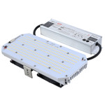 1200 Watt HID Replacement, 240 Watt LED Retrofit Kit, 33,600 Lumens, DLC Listed, 10 Year Warranty.

The LED HID kit will replace up to a 1200 watt metal halide or high pressure sodium bulb. Approved for totally enclosed fixtures, the product utilizes a 240 watt high end external Meanwell driver and high power Nichia LED chips. Available in 4000K, 5000K, 5700K Kelvin. A 480V AC option is available.

Specifically designed for directly replacing HID in shoe box type fixtures, high bay fixtures, wall packs, flood lights, and canopy fixtures. Retrofit kit offers significant energy saving while providing wonderful illuminative solutions to parking lots, car dealers, tennis courts, sports fields, manufacturing plants, shopping centers, supermarkets, and warehouses.

The beam angle is 120 Degrees. A high uniformity and excellent vertical light distribution with reduced glare and effective production and security light levels.

Two component install using external Meanwell driver and LED platter on rotating U bracket. We back our quality with an industry leading 10 year warranty, Take advantage of our 30 day risk free return policy.