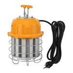 LED Work Light Portable & Corded, 450W HID Replacement.
Uses Only 100 Watts, 10 Year Warranty.
450 Watt LED Temporary Work Light Using Only 100 Watts.
13,000 Lumen, DLC Listed, 10 Year Warranty.

LED temporary work light fixture outshines traditional construction site lighting with a bright, durable, cost effective alternative, while reducing the power demand by up to 80%. An LED light fixture that is sure to please construction project planners, managers, and contractors alike. The new product is a temporary construction site light. It is a hanging ceiling fixture that is very bright, durable, and consumes a small fraction of the energy of traditional project lighting. 6,000 volt surge protection.

Unlike permanent lighting, these fixtures are installed on a job site for a limited amount of time, and then moved on to the next job once the permanent fixtures are installed. This robust fixture features a metal lamp guard, tough poly-carbonate housing, and an IP65 protection rating, making it suitable for damp or wet locations. The product design employs the latest in high-efficiency LED lighting technology, excellent heat dissipation properties, and voltage surge protection to deliver long life and superior performance.

100 watt LED portable work light that can replace or duplicate well over a 450 watt current HID. These are quite unique in that they are portable and can be used anywhere, just about any place, about at any time. LED work light have a high IP rating so they can be used in a damp location. Very flexible in regards to the type of installation.

This led work light puts out well over 13,000 led lumens and utilizes their own internal power supply. Just run the line voltage in and install or hang a light where you need illumination either temporarily, or for any period of time. 80% energy savings, high brightness SMD LED's. Industry leading ten year warranty and DLC listing which would allow for any potential utility company rebates. 