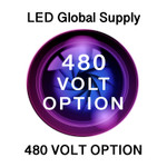 480 Volt Option Is Available.
450 Watt LED Temporary Work Light Using Only 100 Watts.
13,000 Lumen, DLC Listed, 10 Year Warranty.