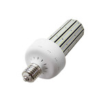 250 Watt HID Replacement, Uses Only 80 Watts, 9,600 Lumens, UL & DLC Listed, Our Best Value 80 Watt Corn Bulb, 480 Volt Option, 10 Year Warranty.

True commercial and industrial LED high bay replacement. Perfect fit for warehouse lighting, high bay fixtures, gymnasiums, indoor plazas, airports, courtyards and public areas. The 360 degree beam angle and 9,600 lumens provide exceptional light coverage in high bay fixtures. It features a E39 mogul base and a solid state design and superior heat dispensation.

These 80 watt LED corn bulbs are an instant on and off, give off no ballast buzz and have no recovery time for on off switching. The bulb is also equipped with advanced technology that eliminates electrical interference.

Reduces energy consumption in excess of 75% with higher lumens per wattage. Aluminum fin shape heat sink and active air exchanging cooling heat dissipation. We back our quality with an industry leading 10 year warranty. Our best value 80 watt corn bulb.Take advantage of our no risk 30 day return policy.