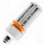 100 Watt HID Replacement LED, Using Only 20 Watts.
2,500 Lumens, DLC Listed, 10 Year Warranty.

Approved for enclosed fixtures, IP 64, fanless operation. 20 watt, 2,500 lumen commercial LED corn bulb is the perfect replacement for expensive, energy inefficient metal halide, incandescent and compact fluorescent bulbs. Very impressive illumination for the size of the bulb.

Option of 4000, 5000, 5700 kelvins. LED 20 watt LED corn bulb has a 360 degree beam angle which is ideal for lighting commercial and industrial spaces such as warehouses, schools, hotels, storage rooms, factories, supermarkets and shopping malls. This high power bulb is very energy efficient. Eight times as efficient as incandescent, five times as efficient as metal halide bulbs, and twice as efficient as compact fluorescent bulbs. DLC listed for potential utility company rebate. We back the quality of the bulb with a industry leading 10 year warranty. Take advantage of our 30 day risk free return policy. 